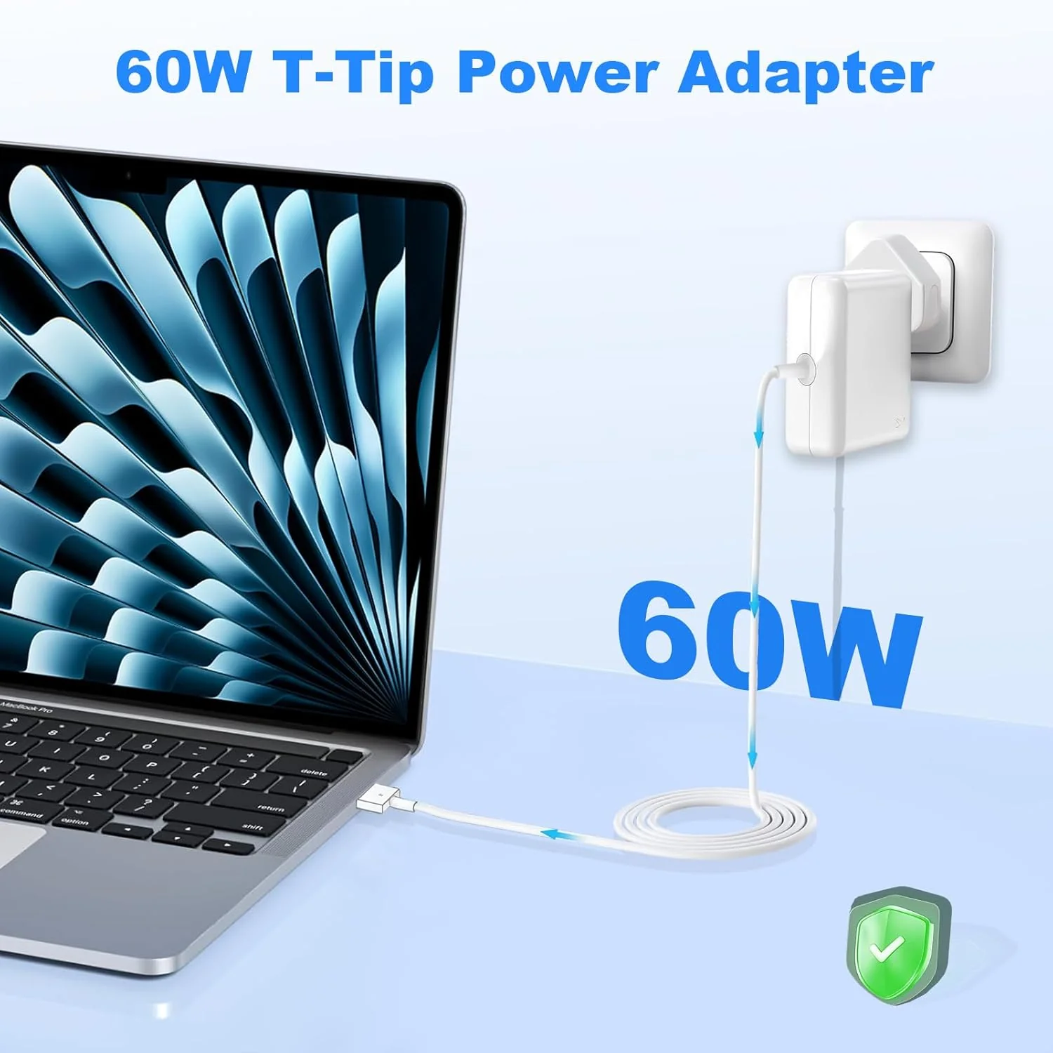 MagSafe 2 Charger 60W Replacement Charger for MacBook Pro 13" (2012 - 2015) - Image 3