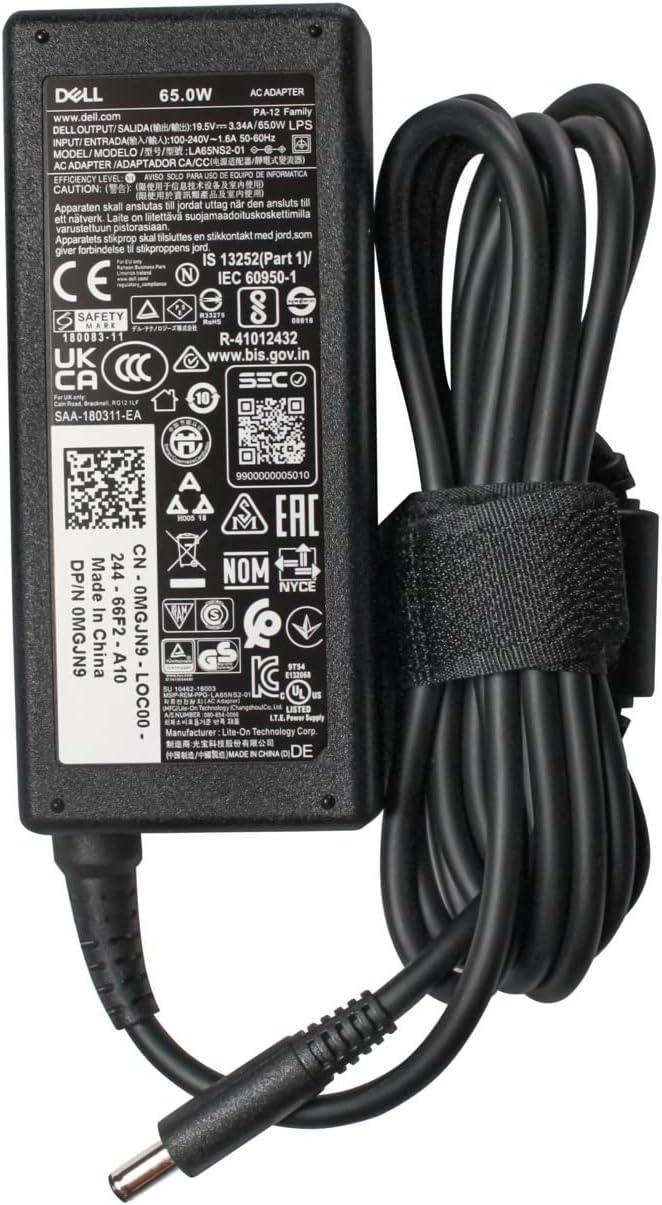 Genuine Dell 65W 19.5V 3.34A AC Adapter Slim Black 4.5mm x 3.0mm - Adapter Charger + Cord - For Dell Laptops - Refurbished - Image 6