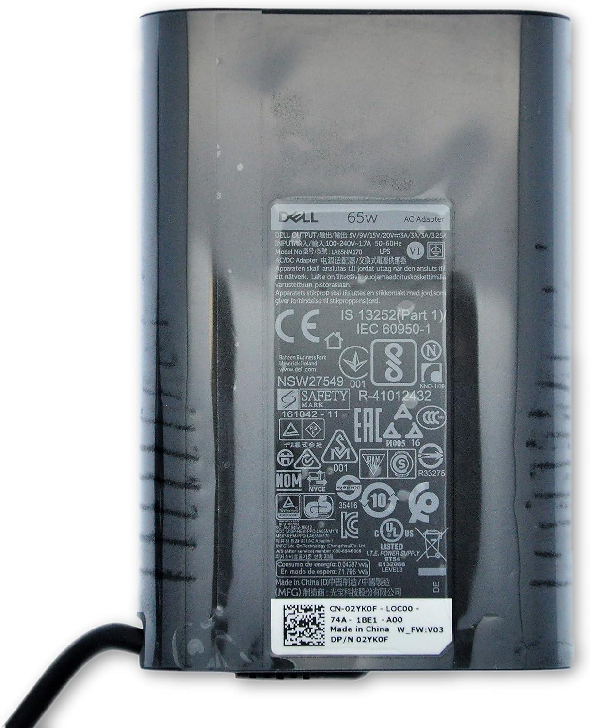 Genuine Dell 65W USB-C Power Adapter Charger UK 19.5V, 3.34A, Adapter Charger + Cord - For Dell Laptops - Refurbished - Image 8
