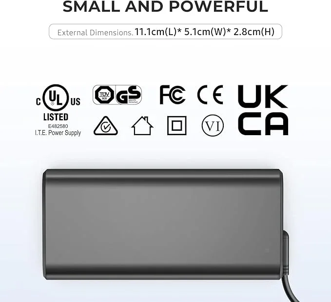 Dell Laptop Charger, 19.5V 3.34A 65W Power Adapter for Dell Inspiron 15 3520 3535 3515 3585 5000 5510 5570 7000 7570 Vostro 5410 3425 3515 5620 P129 P143 OptiPlex 9020 3020 3050 3060 Plug Cable - Image 6