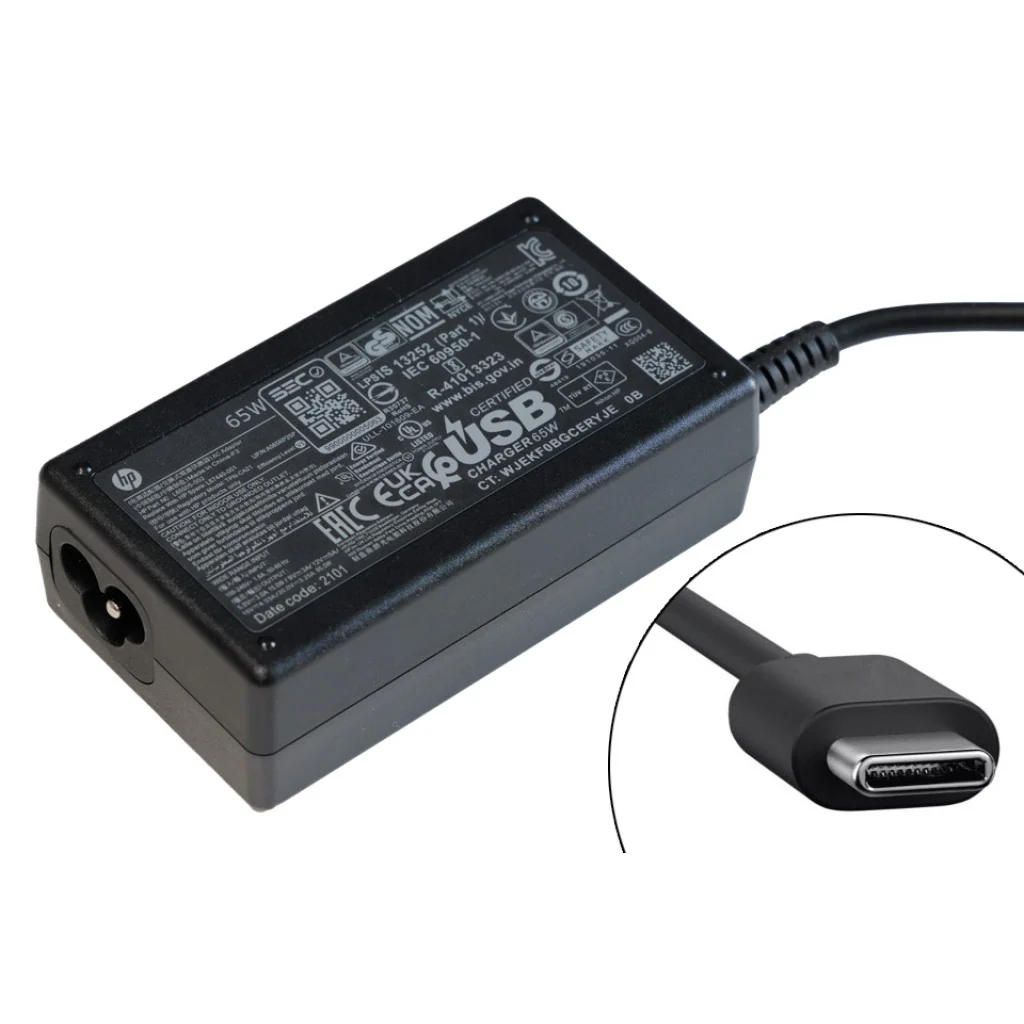 Geniune HP 65W USB-C Laptop Charger for HP Laptops - Refurbished - Image 3