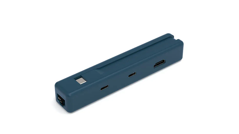 Travel Dock USB C 6in1 Wired USB 3.2 Gen 1 (3.1 Gen 1) Type-C Blue - Image 5